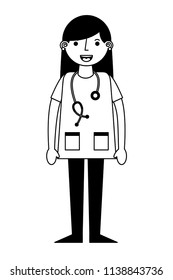 medical female doctor avatar character