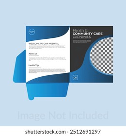 Medical file folder design unique by organic shape