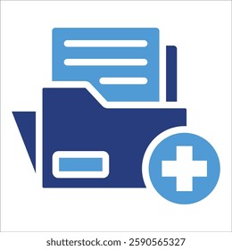 Medical File Icon Element For Design