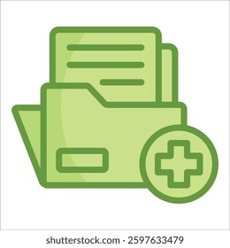 Medical File Icon Element For Design
