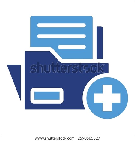 Medical File Icon Element For Design