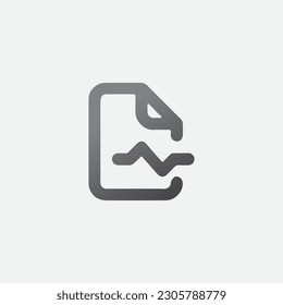 Medical File Icon Vector Editable Shape