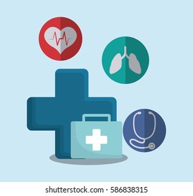 medical first aid kit vector illustration eps 10