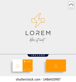 medical flash logo vector design icon isolated