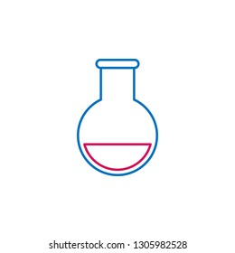 Medical, flask colored icon. Element of medicine illustration. Signs and symbols icon can be used for web, logo, mobile app, UI, UX on white background