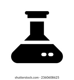 medical flask glyph icon. vector icon for your website, mobile, presentation, and logo design.