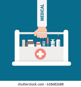 Medical flat design.