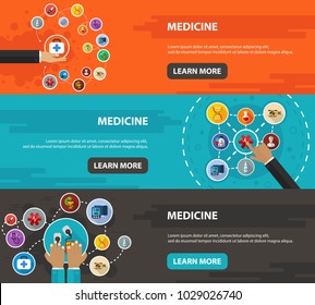 Medical flat icon concept. Vector illustration. Element template for design.