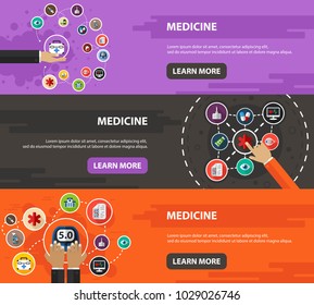 Medical flat icon concept. Vector illustration. Element template for design.