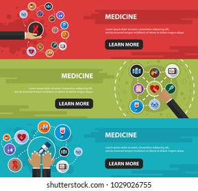 Medical flat icon concept. Vector illustration. Element template for design.