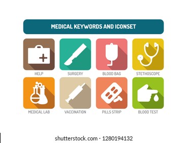 Medical Flat Icon Set