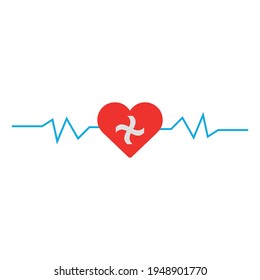 Medical flat icon. Simple style health symbol. Logo design element. T-shirt printing. Vector for sticker.