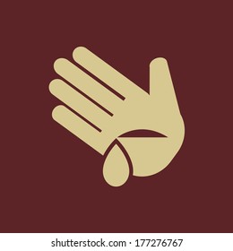 Icono plano médico. Pictograma vector. EPS 10.