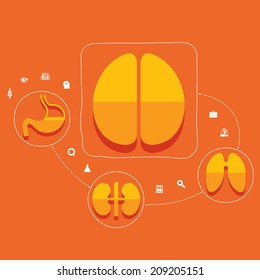 Medical flat infographic