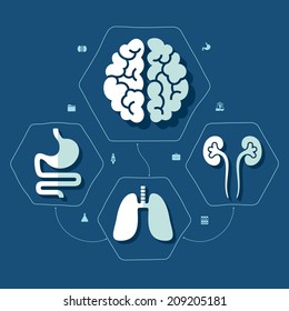Medical flat infographic