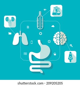 Medical flat infographic