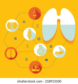 Medical flat infographic