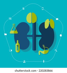 medical flat infographic