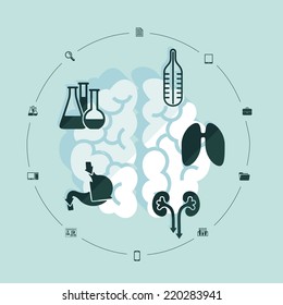medical flat infographic
