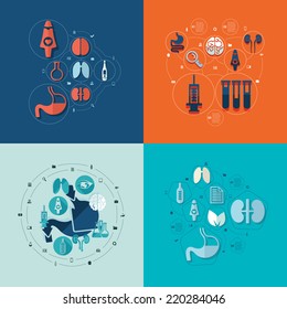 medical flat infographic