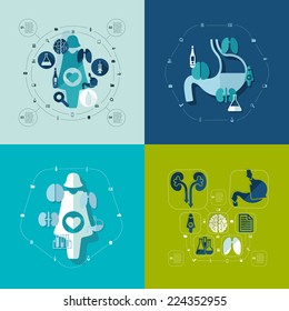 medical flat infographic