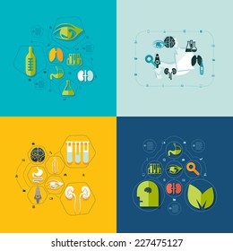 medical flat infographic