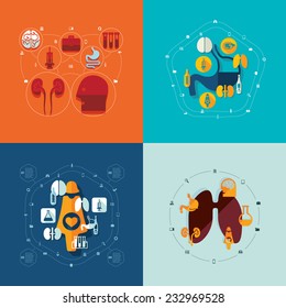 medical flat infographic
