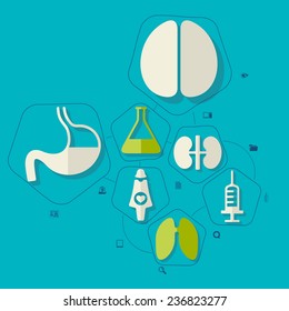 medical flat infographic