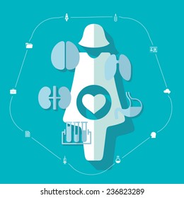 medical flat infographic