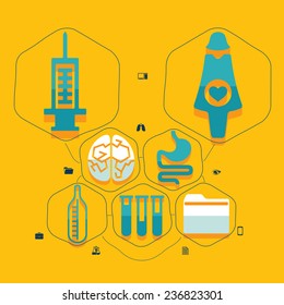 medical flat infographic