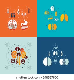 medical flat infographic