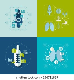 medical flat infographic