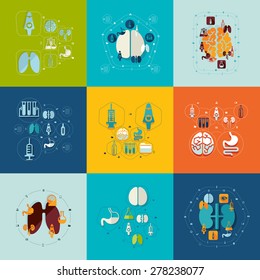 medical flat infographic