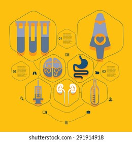 medical flat infographic