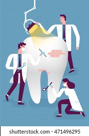 Medical flat style illustration
