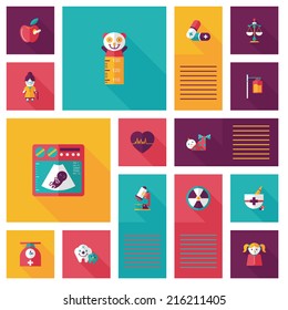 medical flat ui background,eps10