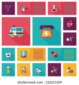 medical flat ui background,eps10