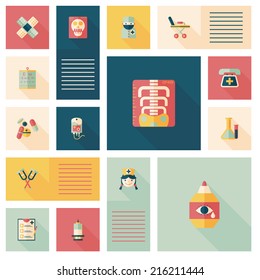 medical flat ui background,eps10