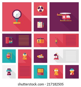 medical flat ui background,eps10