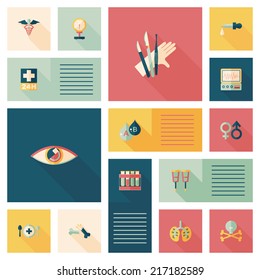 medical flat ui background,eps10