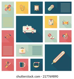 medical flat ui background,eps10