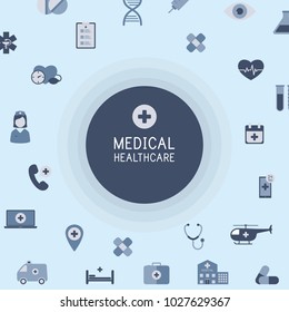 Medical flat vector background,health care,first aid. Vector illustration.