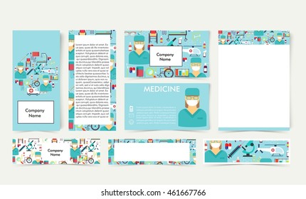 Medical flat vector,layout,business card