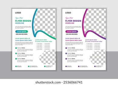 Medical flayer Design Template Healthcare and Medical pharmacy flyer. Modern medical business flyer template design set with color print-ready file. medical flayer design template vector illustration.