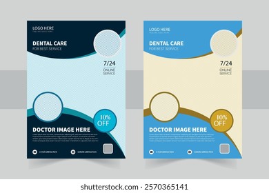 medical flyer design mockup. geo-matric shape and outstanding looking