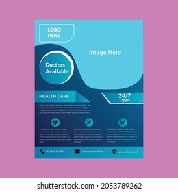 Medical flyer design, Medical flyer template design.