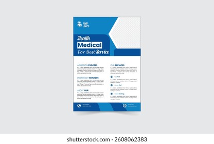 Medical Flyer Design Vector and business Tablet