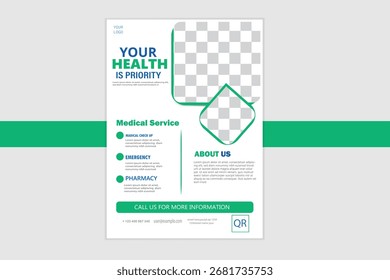 Medical Flyer Template Design Creative and Modern