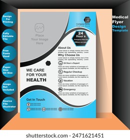 Medical Flyer Template Design For your Business Vector Flyer