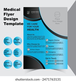 Medical Flyer Template Design For your Business Vector Flyer